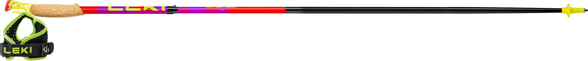 Leki Ultratrail FX. One bright red-violet-neonyellow 130 cm