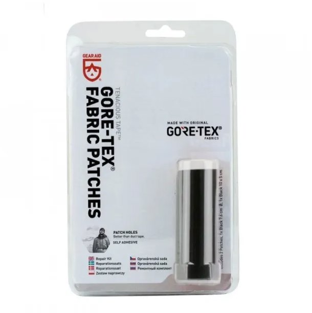 Gear Aid Záplata GORETEX samolepící, 2 ks, kruhová o průměru 76 mm a obdélníková 50 × 100 mm