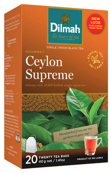 Dilmah čaj čierny Ceylon Supreme 20× 2 g