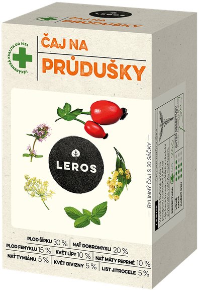 Leros Čaj na priedušky 20× 1,5 g