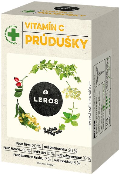 Leros Vitamín C priedušky 20× 1,5 g