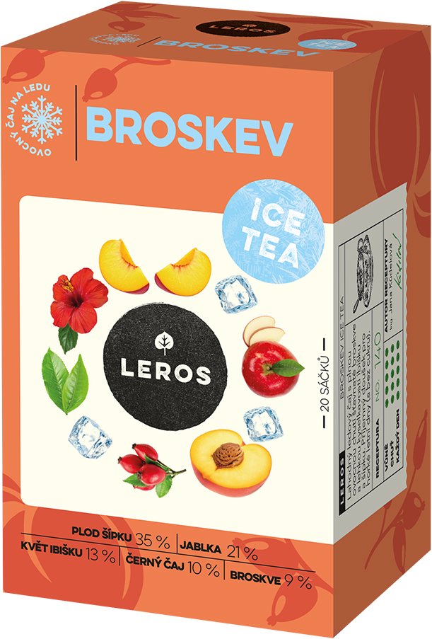 Leros Čajový večierok Broskyňa Ice Tea 20× 2,2 g