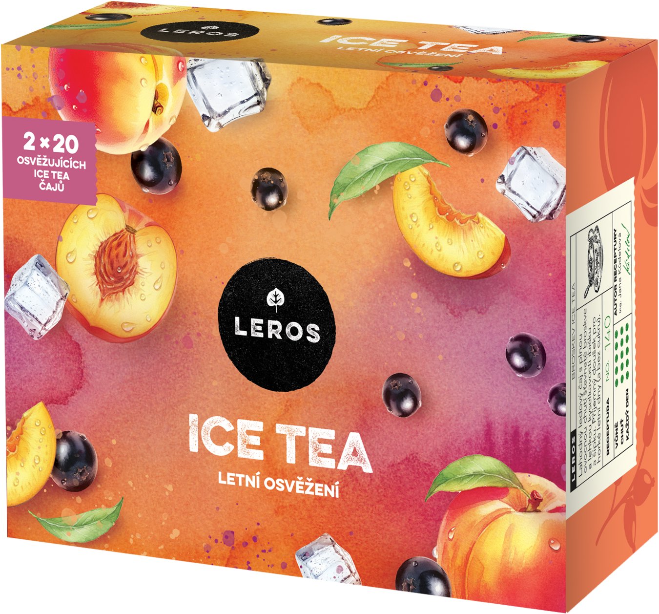 Leros Darčekový rukáv letné osvieženie 2× 20 vreciek