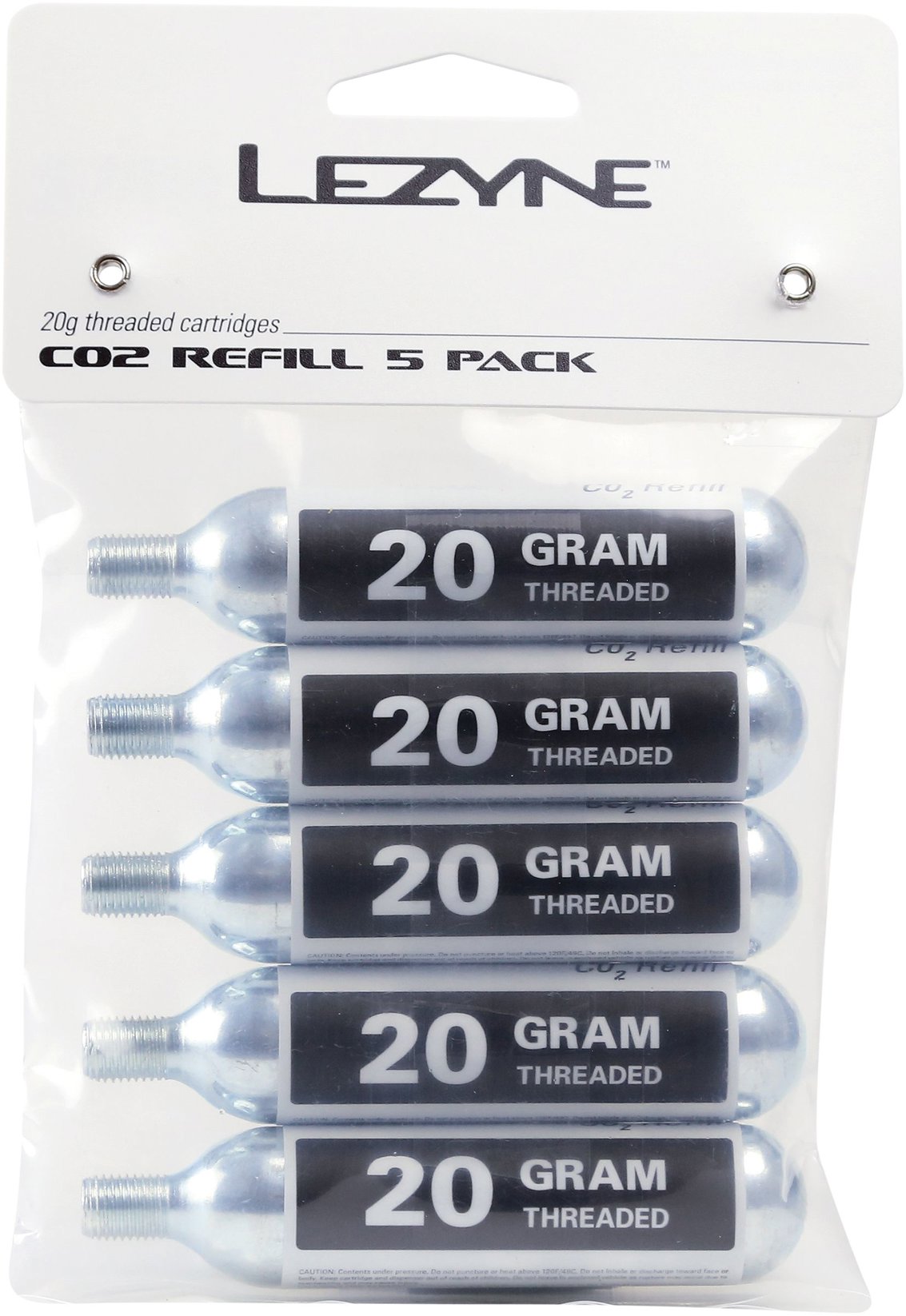 Lezyne 20 g CO2 5 Pack