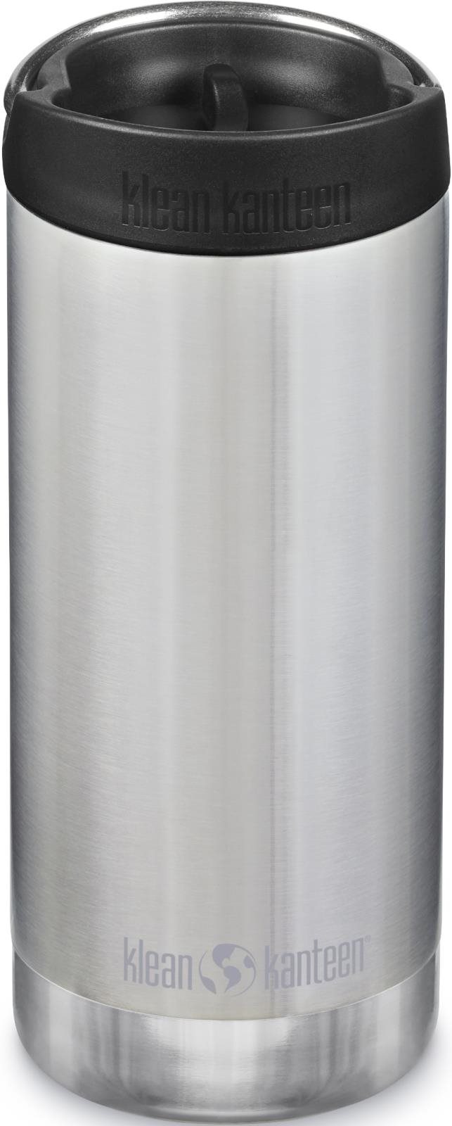Klean Kanteen TKWide termoska w/Café Cap, brushed stainless, 355 ml