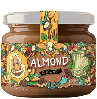 Lifelike Mandle s kokosom a čokoládou 300 g