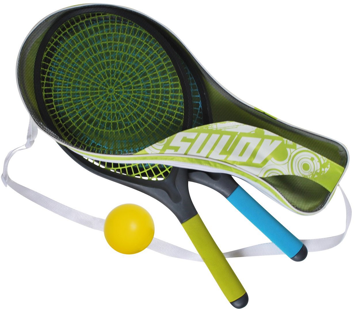 SULOV Sada na lenivý tenis – 2 rakety a loptička v puzdre