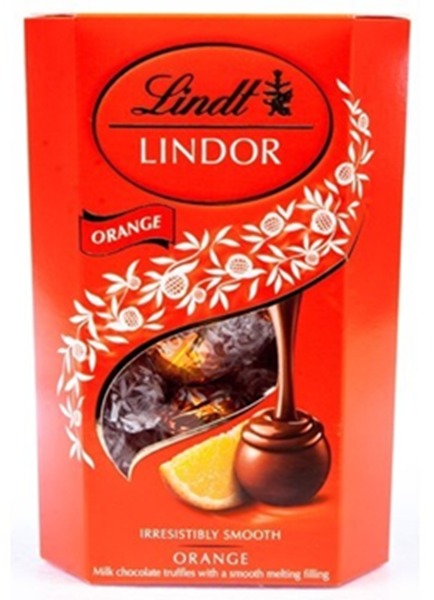LINDT Bonboniéra Lindor Orange čokoláda 200 g