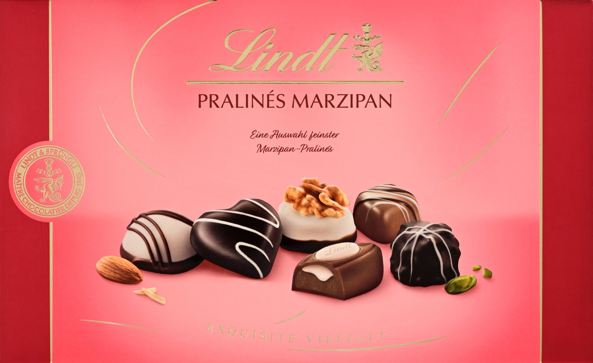 Lindt Bonboniéra čokoládové pralinky marcipánové 200 g