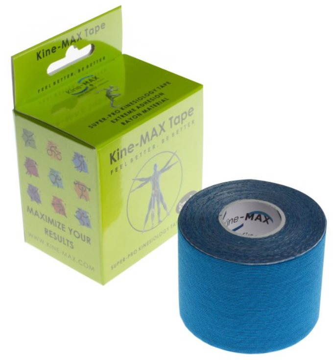Kine-MAX SuperPro Rayon kinesiology tape modrá
