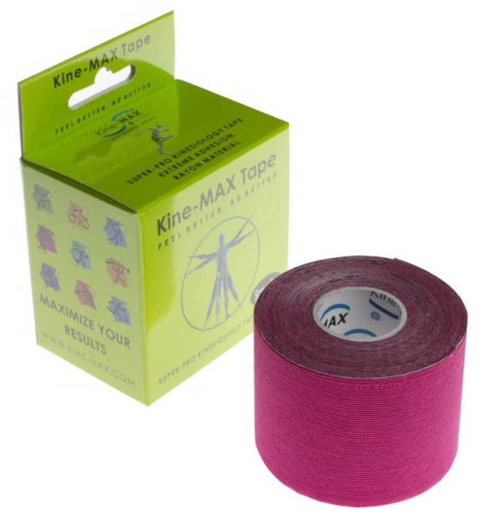 Kine-MAX SuperPro Rayon kinesiology tape ružová