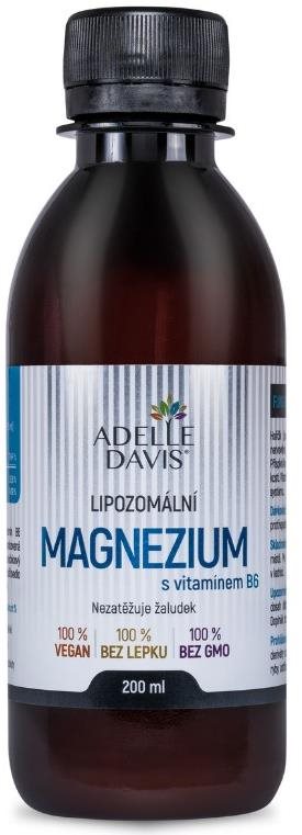 Adelle Davis Lipozomálne Magnézium s vitamínom B6, 200 ml