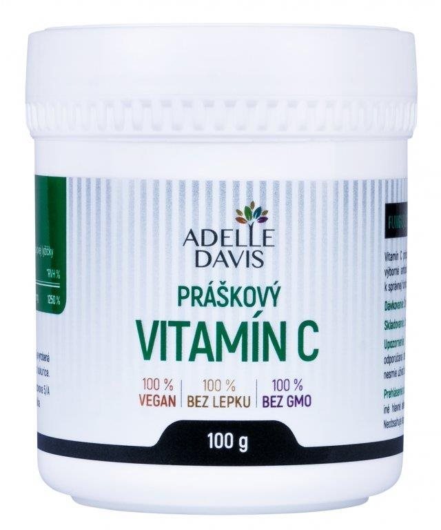 Adelle Davis Vitamín C, práškový, 100 g