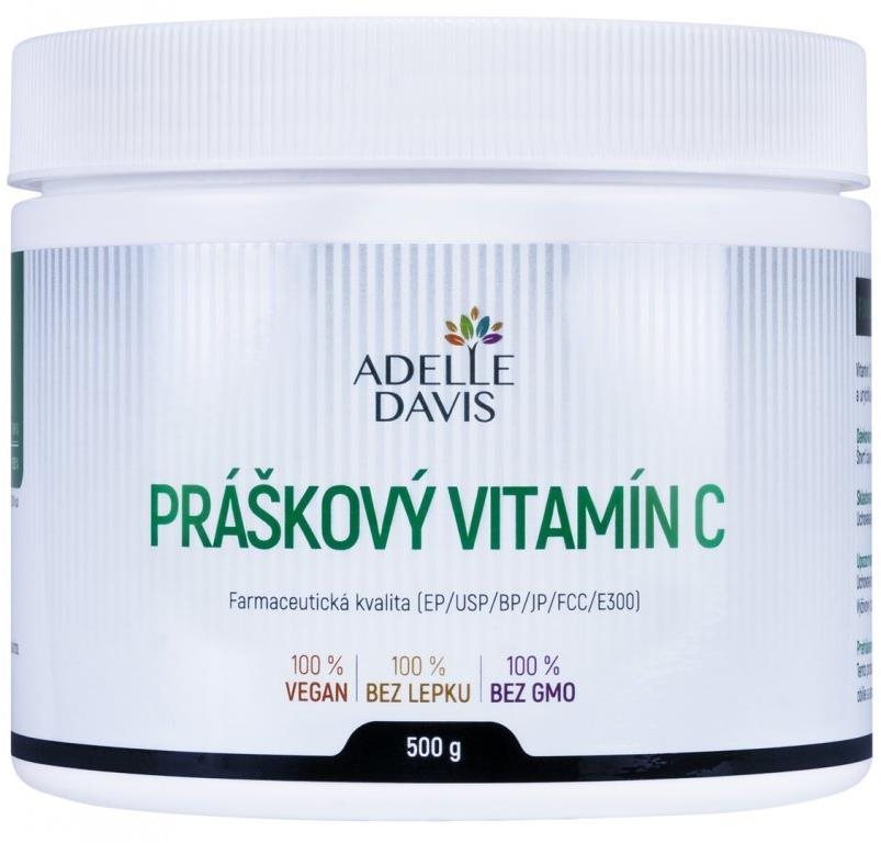 Adelle Davis Vitamín C, práškový, 500 g
