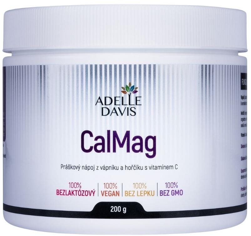 Adelle Davis Vápnik + Horčík + Vitamín C, práškový, 200 g