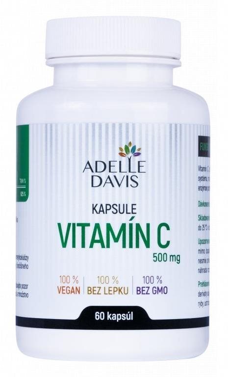 Adelle Davis Vitamín C 500 mg, 60 kapsúl
