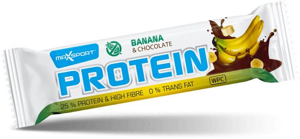 MaxSport protein GF 50 g, banán a čokoláda