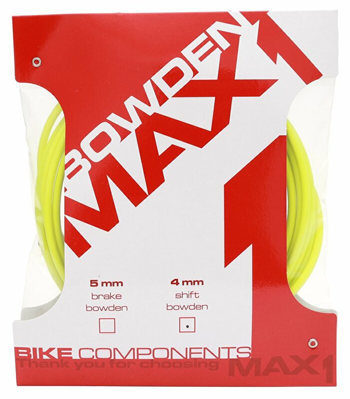 MAX1 Bowden 4 mm fluo žlté balenie 3 m