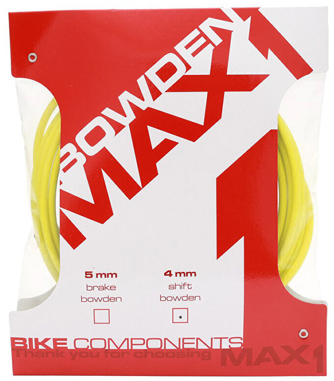 MAX1 Bowden 4 mm žltý balenie 3 m