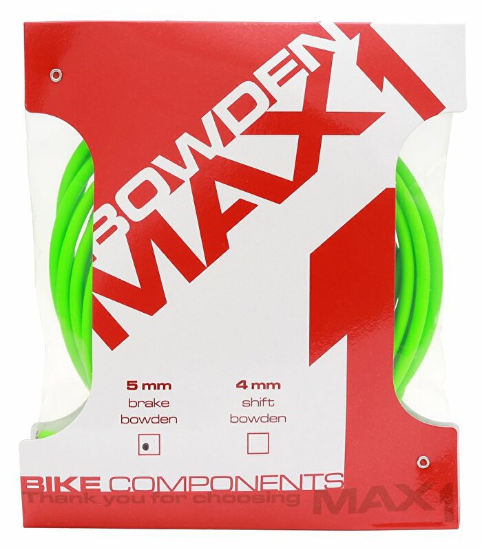 MAX1 Bowden 5 mm fluo zelená balenie 3 m