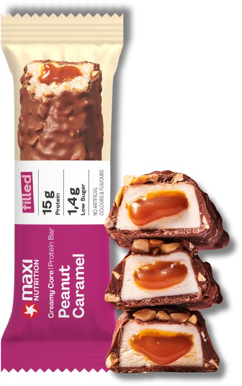 MaxiNutrition Creamy Core Protein Bar peanut caramel 45 g