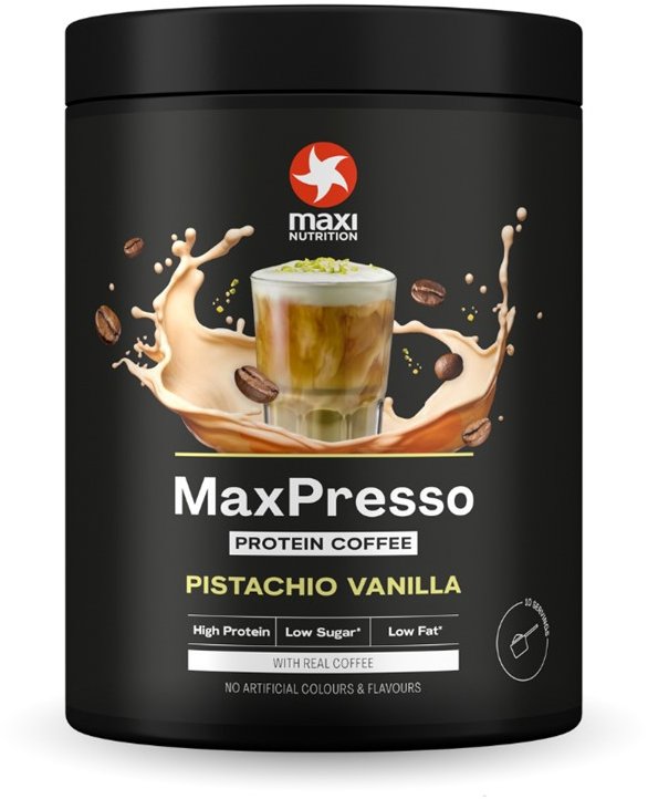 MaxiNutrition MaxPresso Pistácia-Vanilka 300 g