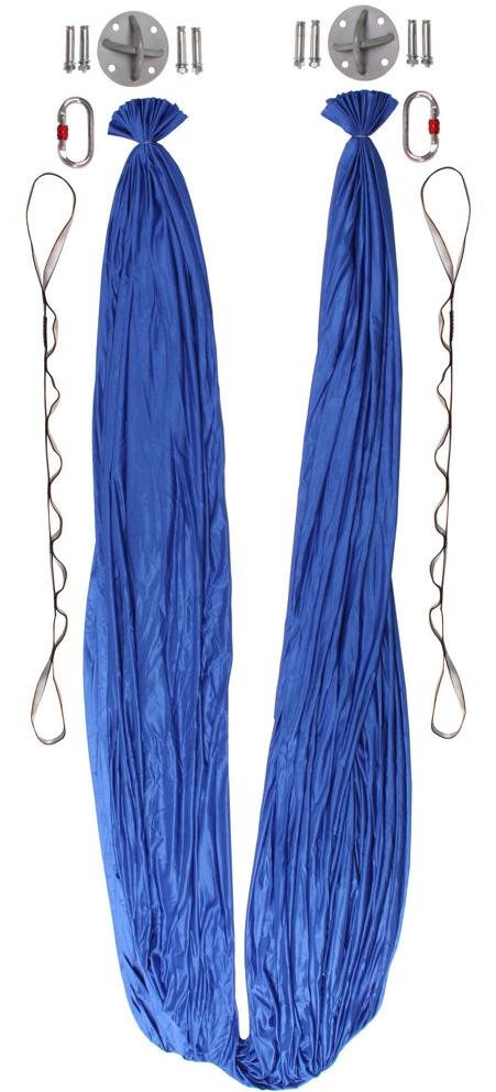 Merco Yoga Hammock sieť pre jogu tmavo modrá