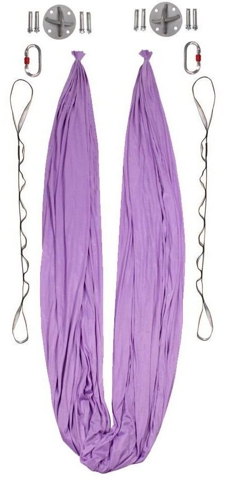 Merco Yoga Hammock sieť na jogu fialová
