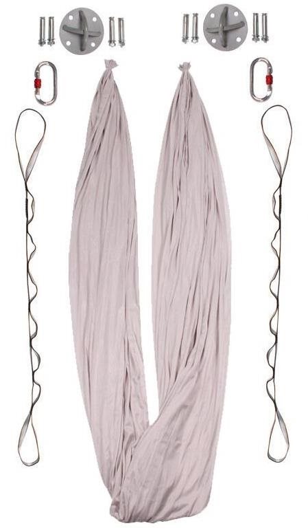 Merco Yoga Hammock sieť na jogu sivá