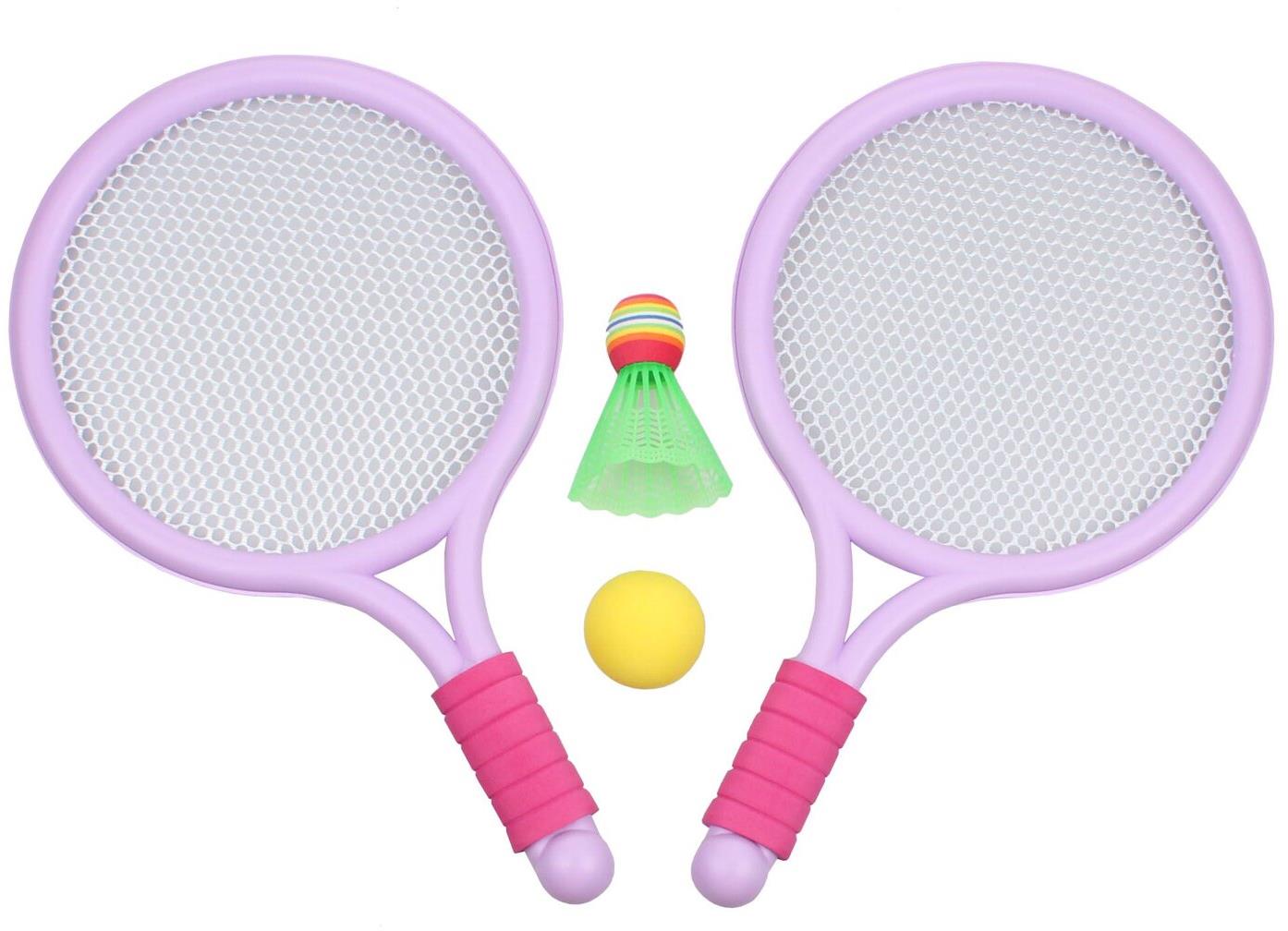 Merco Racket Ball Games sada rakiet s loptičkami fialová, 2 sady