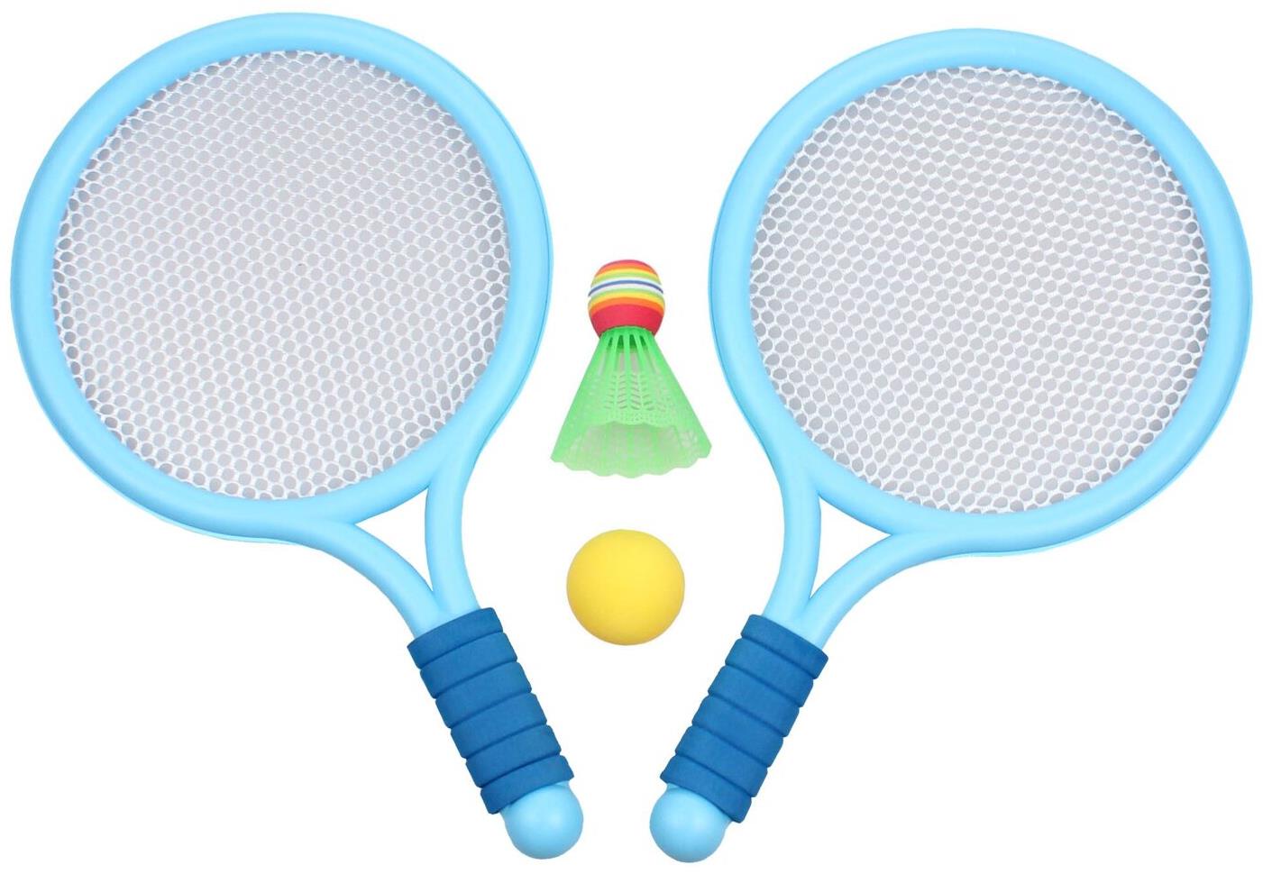 Merco Racket Ball Games sada raketa s loptičkami modrá, 2 sady