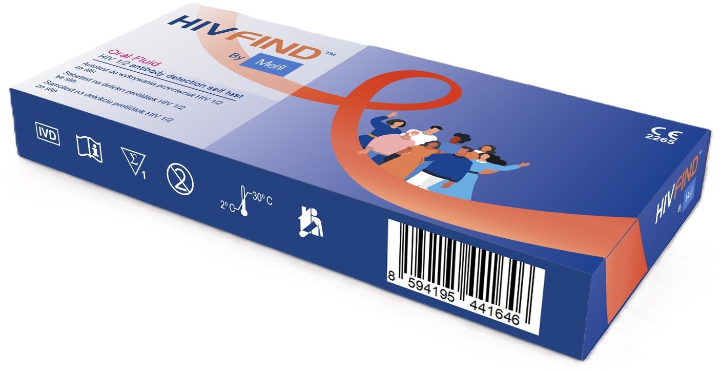 MERIL HIV FIND Samotest na detekciu HIV zo slín 1 ks