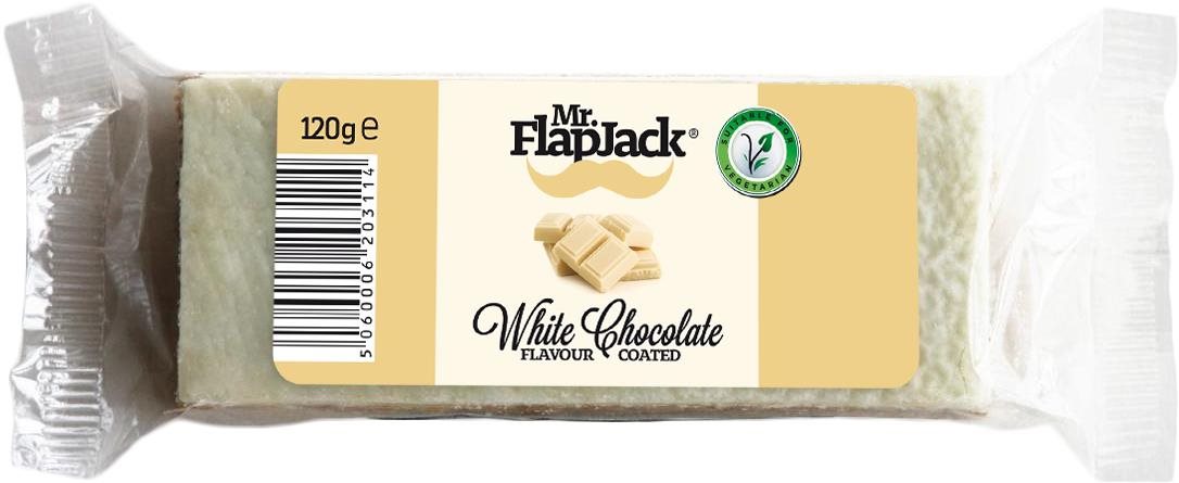 Mr. FlapJack 120 g, biela čokoláda