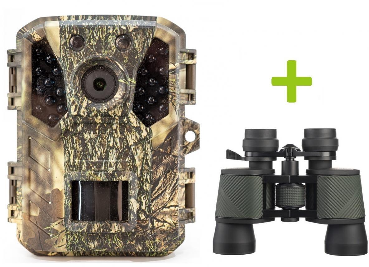 OXE Gepard II a klasický ďalekohľad FOMEI 7-21x40 ZCF Zoom + 32 GB SD karta a 4 ks batérií