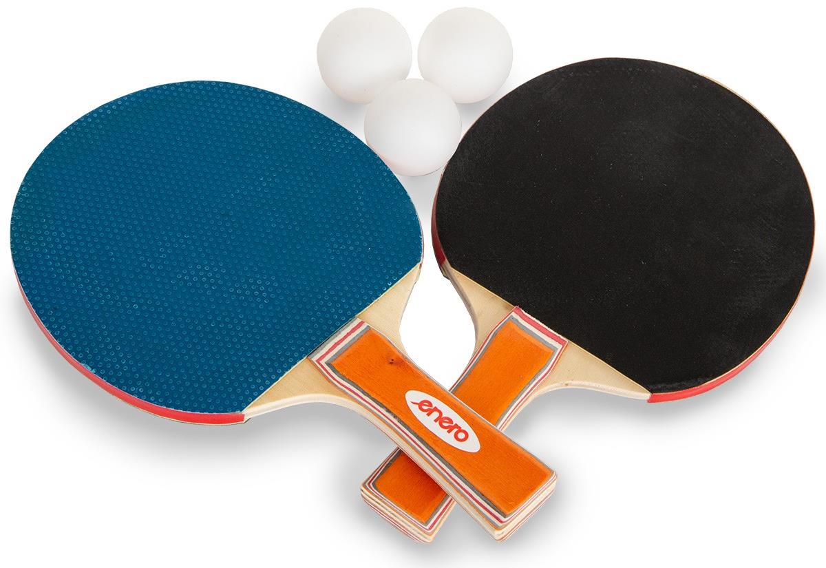 ENERO Súprava na stolný tenis, 2 rakety + 3 loptičky