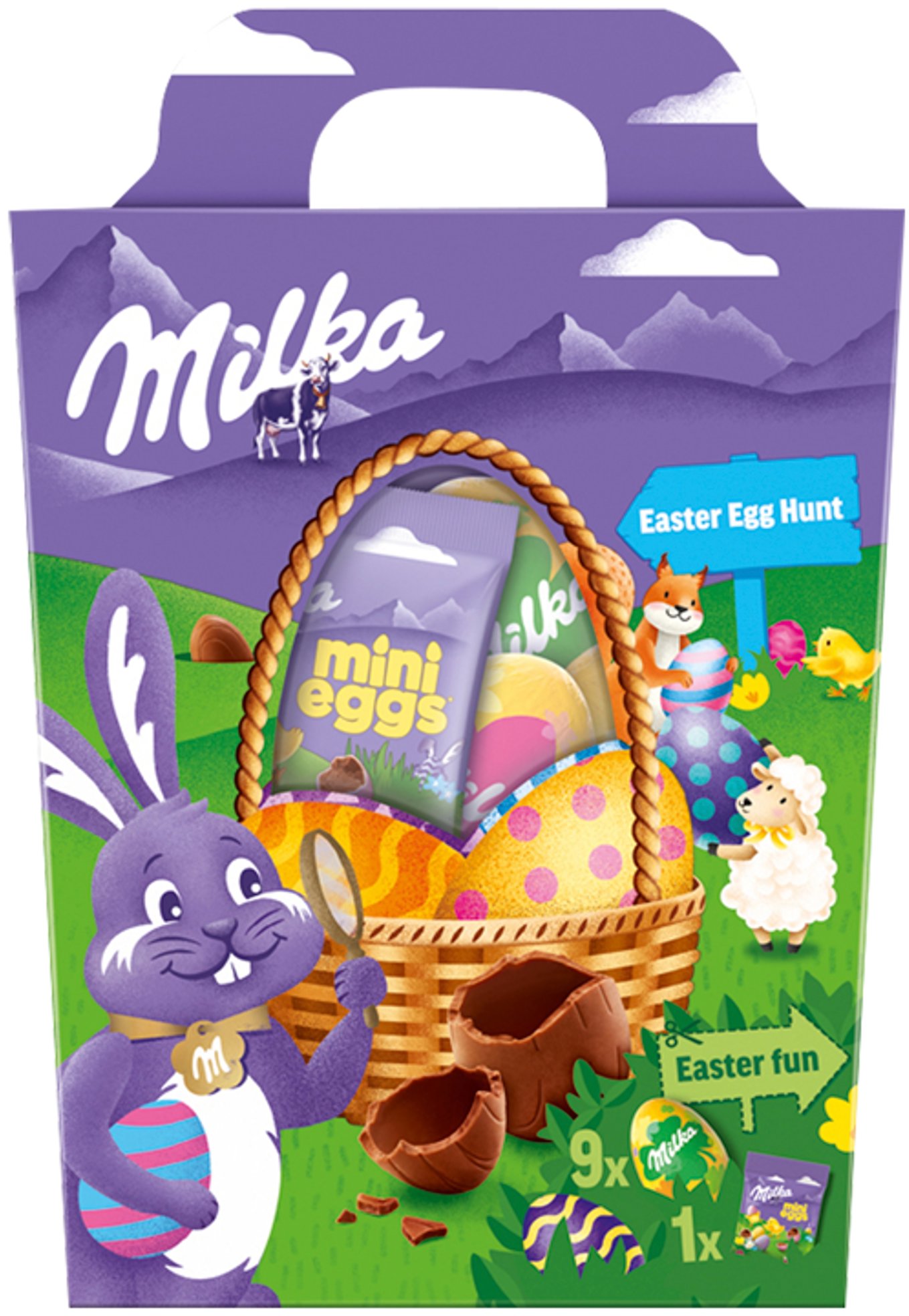 Milka Egg Hunt košíček 162 g