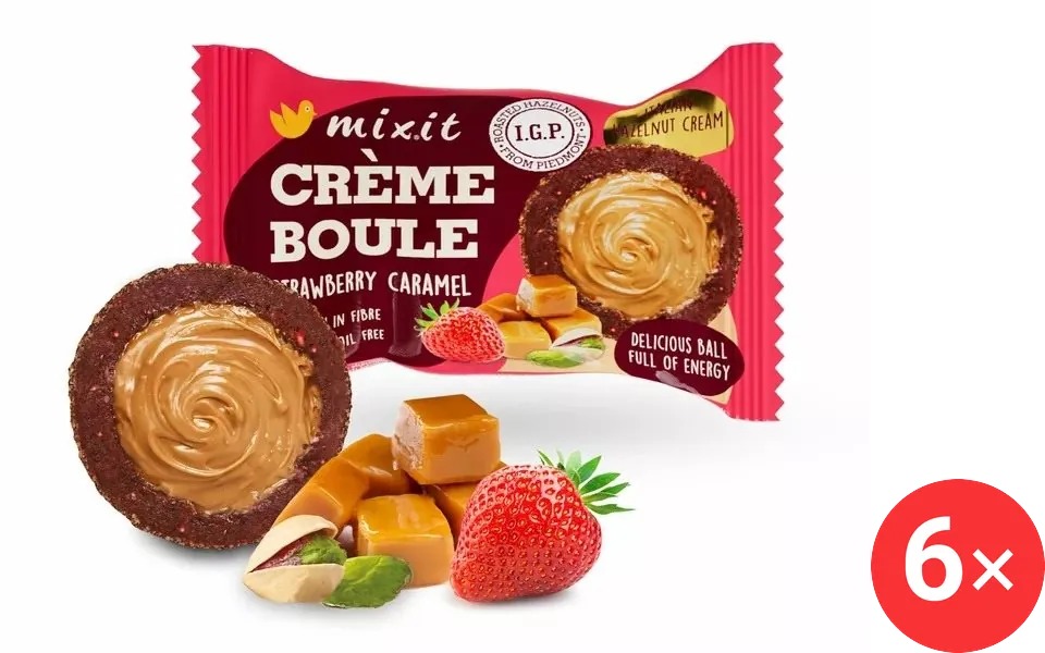 Mixit Créme boule – Strawberry caramel 6× 30 g