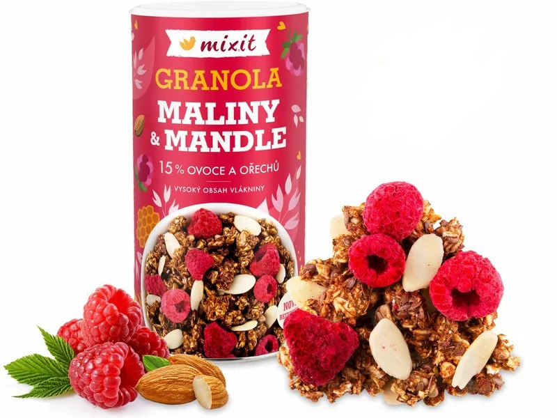 Mixit Granola z pece – maliny a mandle 440 g