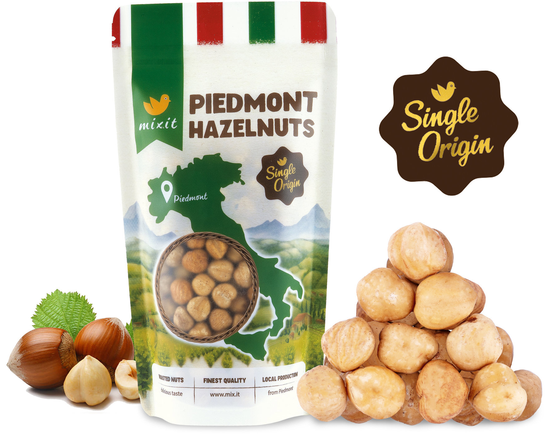 Mixit Single Origin – Lieskové orechy z Piemontu 200 g