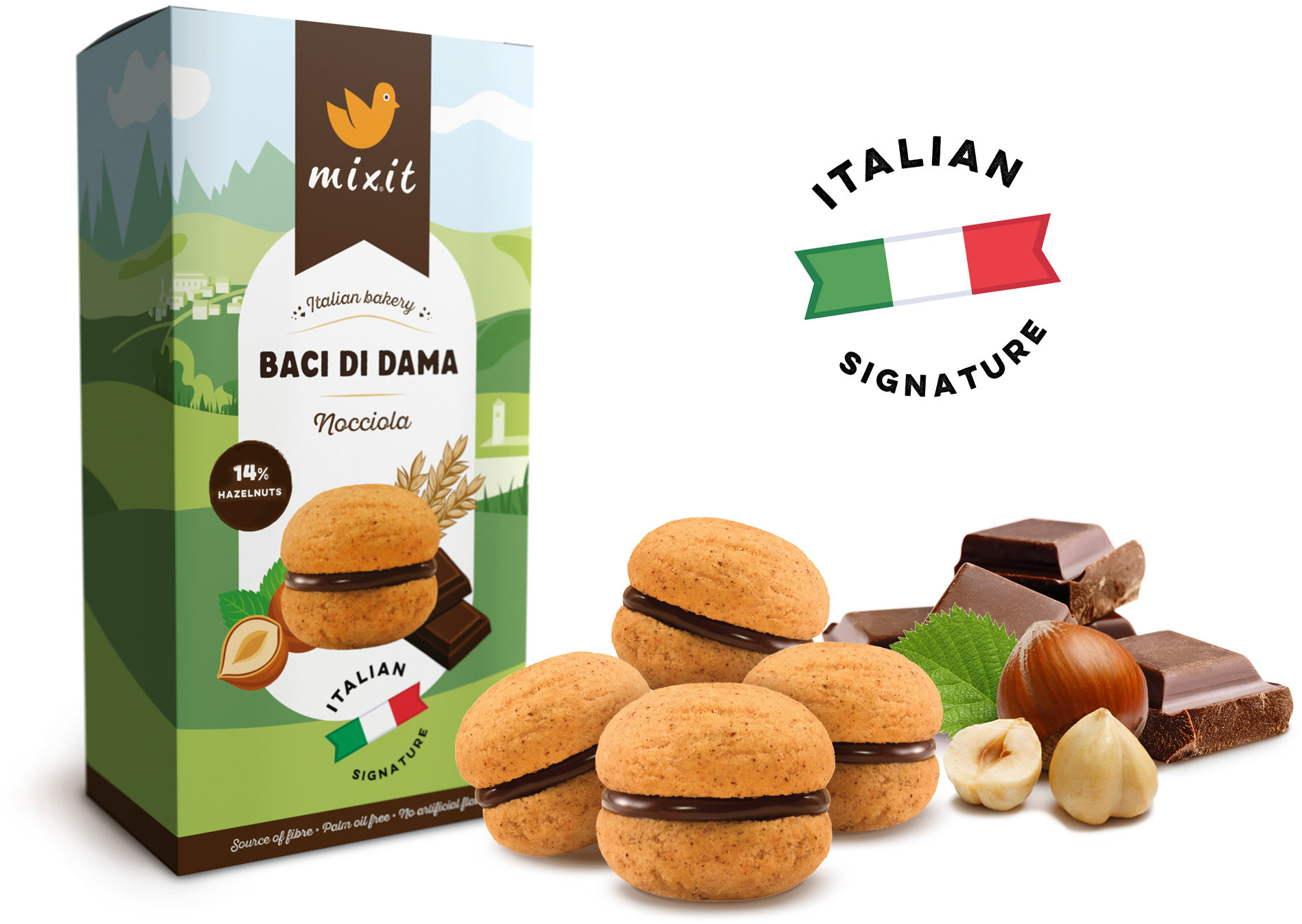 Mixit Italian bakery Cookie Baci di Dama Nocciola