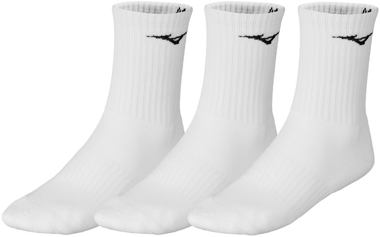 MIZUNO Training 3P ponožky / biela S