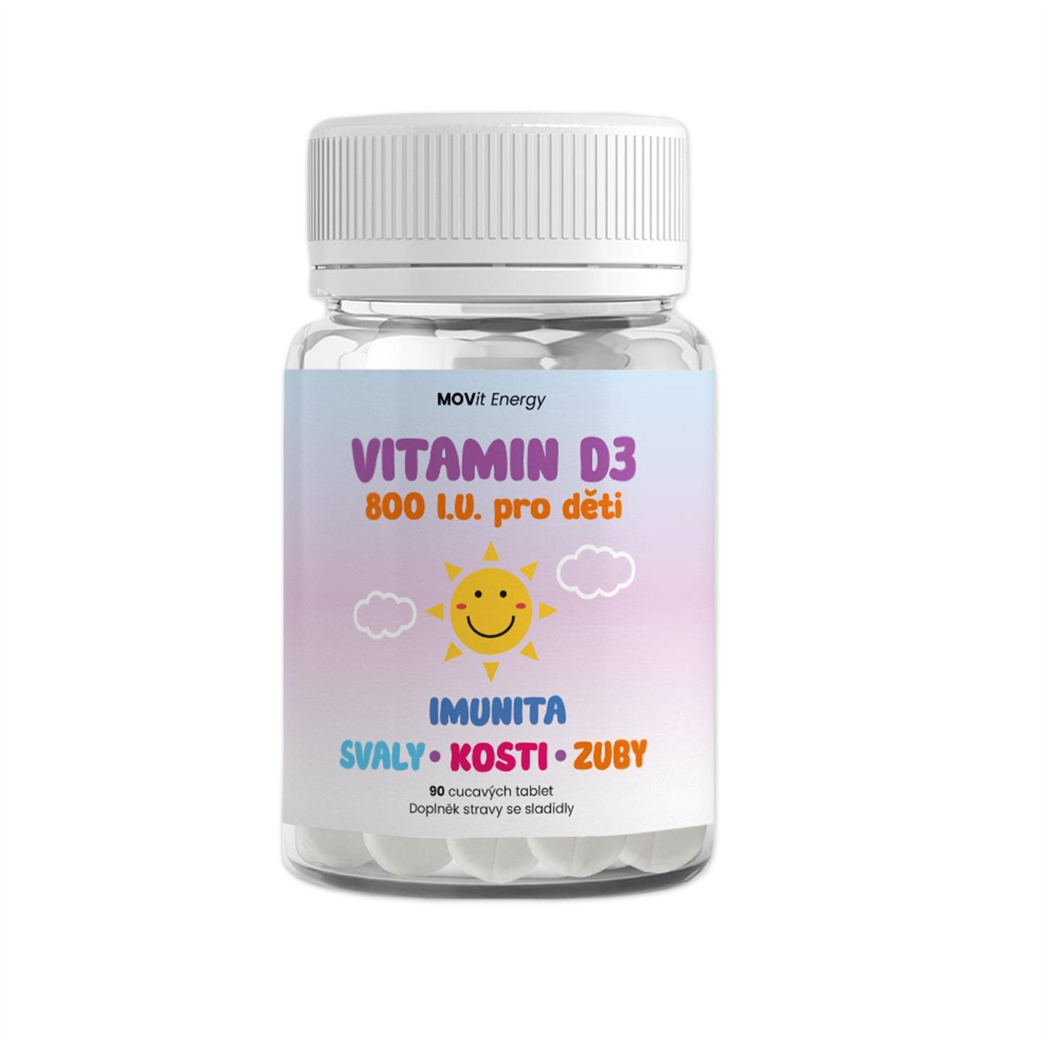 MOVit vitamín D3 800 I.U. 90 tabliet