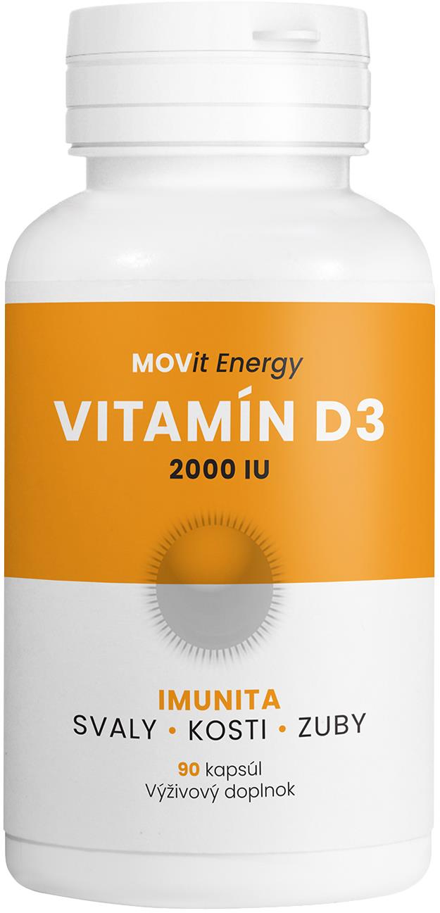 MOVit Energy Vitamín D3 2000 I.U., 50 mcg, 90 kapsúl