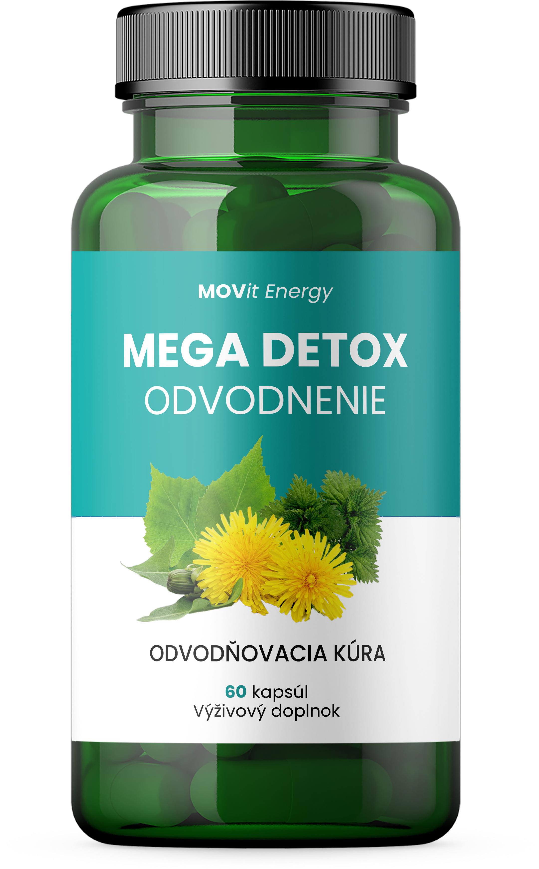 MOVit Energy Mega Detox odvodnenie 60 kapsúl