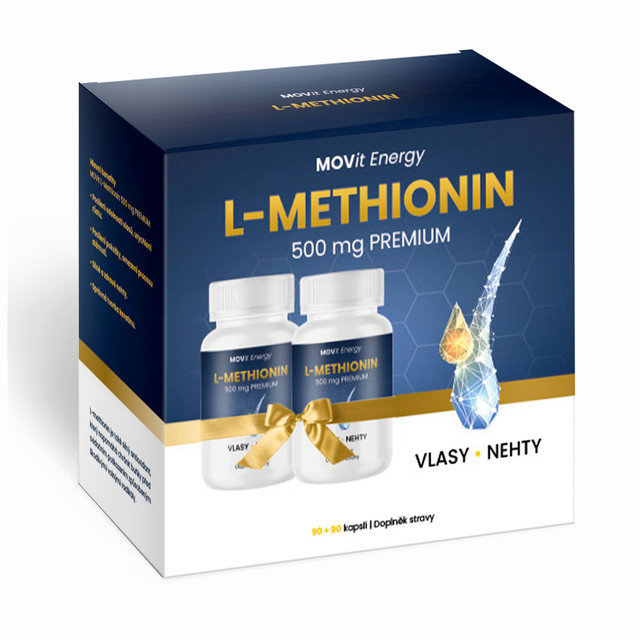 Movit Energy Darčekové balenie Methionin Premium 500 mg, 90 + 90 kapsúl