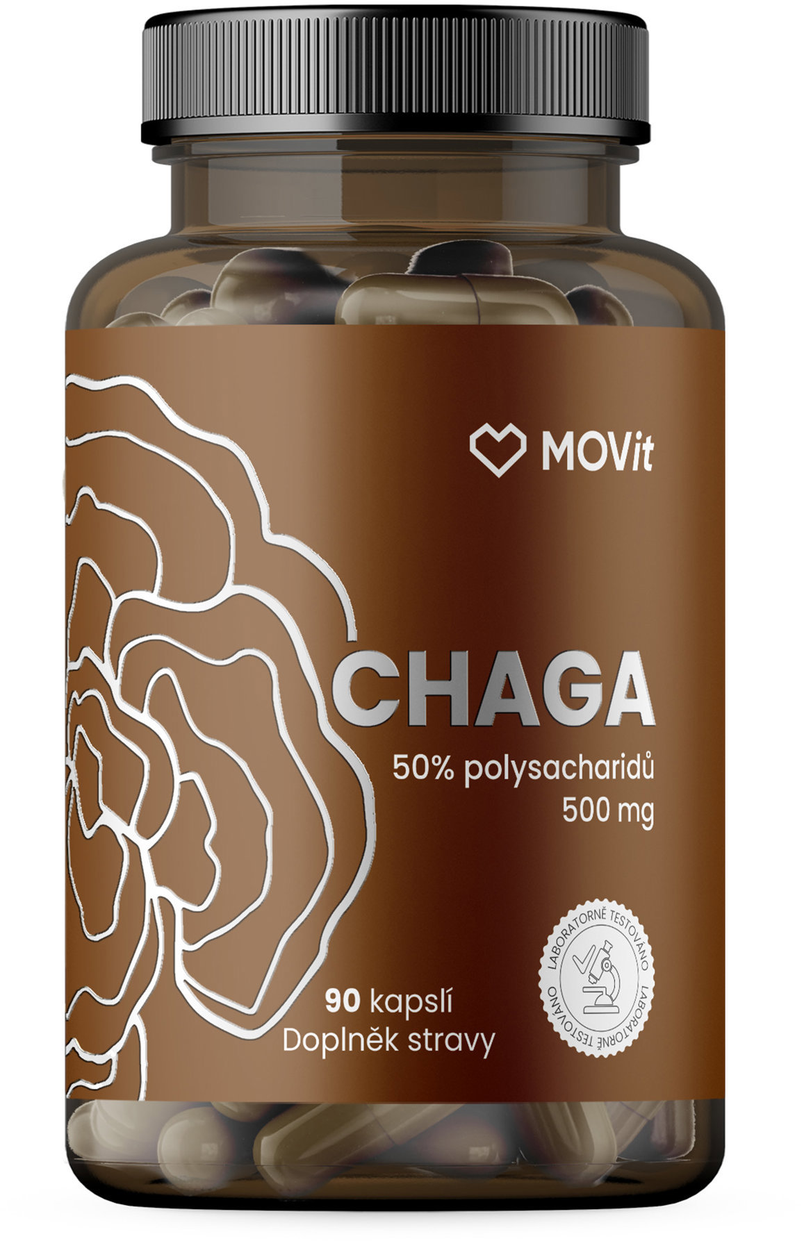 Movit Energy Chaga 50 % polysacharidov 500 mg, 90 kapsúl