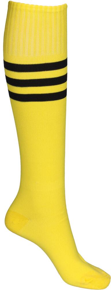 MERCO United futbalové štucne s ponožkou žlté, senior, súprava 4 ks