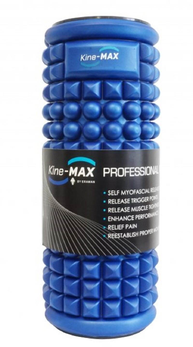 Kine-MAX Professional Massage Foam Roller – Masážny valec – Modrý