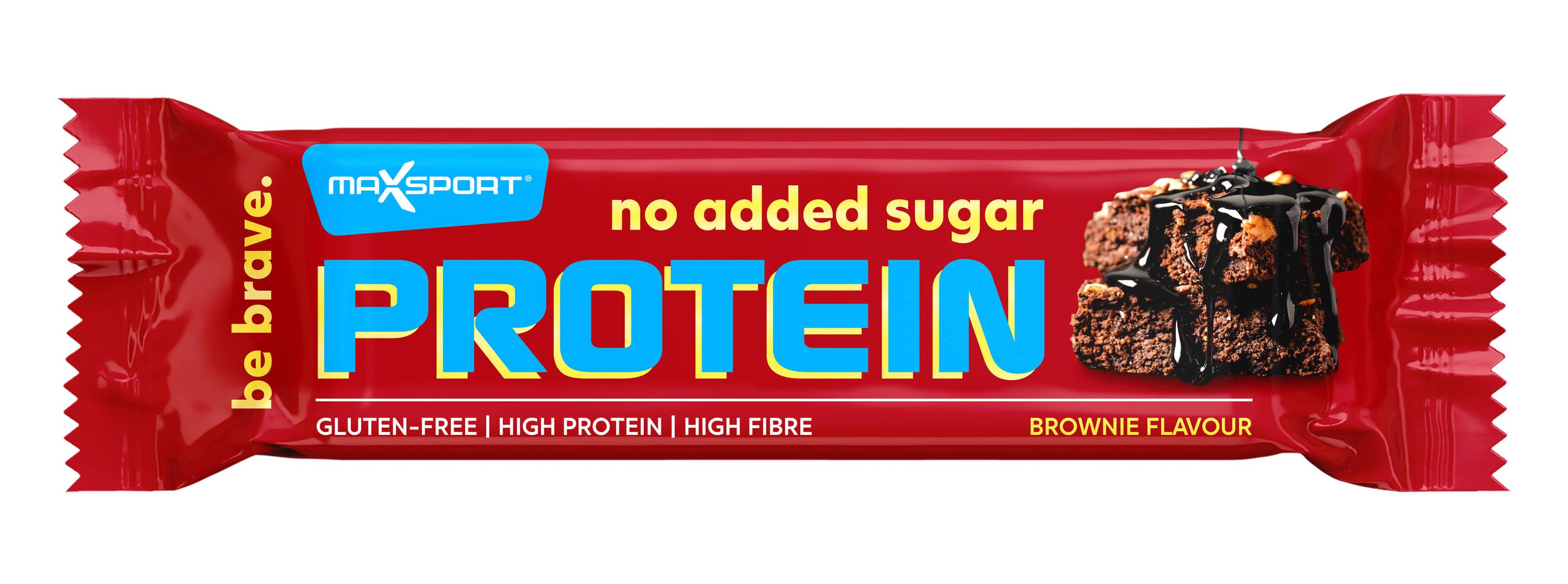 MaxSport Proteín no added sugar 40 g, Brownie
