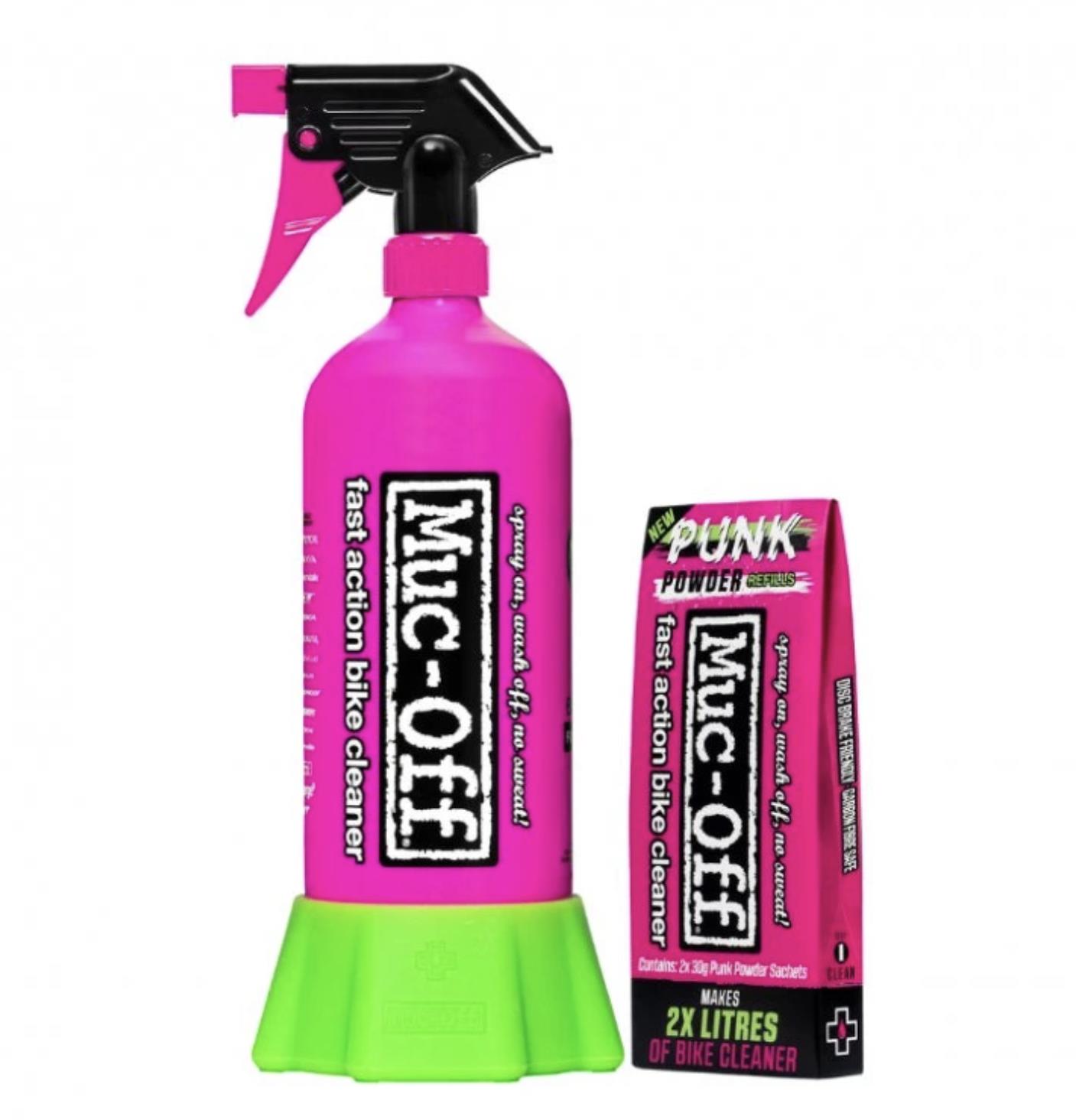 Muc-Off Bottle For Life plus Punk Powder Bundle